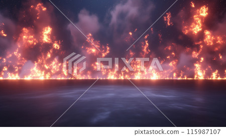 《燃燒的火焰背景》<AI生成素材> 《燃燒的火焰背景》<AI生成素材> 115987107