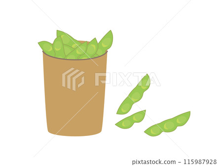 Edamame in a cup 115987928