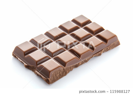 Chocolate on white background "AI generated image" 115988127