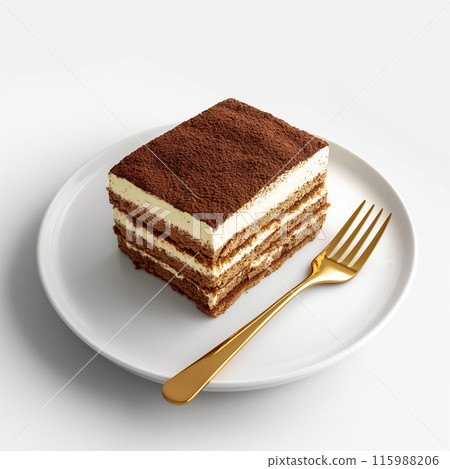 白色背景上的提拉米蘇“AI 生成圖像” 白色背景上的提拉米蘇“AI 生成圖像” 115988206