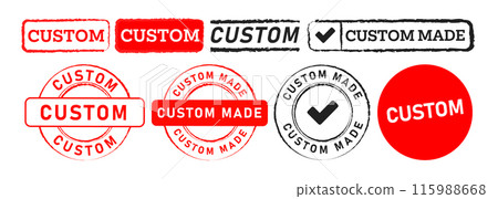 custom rectangle and circle rubber stamp sign for customize original product 115988668