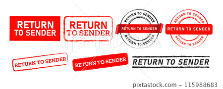 rubber stamp label sticker return to sender sign for sent restore unwanted recipient rubber stamp label sticker return to sender sign for sent restore unwanted recipient 115988683
