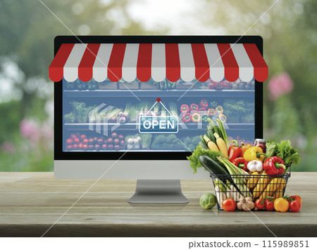 Online shopping concept, Generative AI 115989851