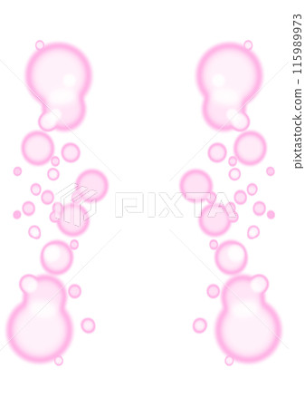 A frame effect illustration of fluffy pink light on the left and right A frame effect illustration of fluffy pink light on the left and right 115989973