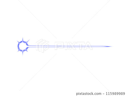 An illustration of a single beam coming from a dark blue light source An illustration of a single beam coming from a dark blue light source 115989989