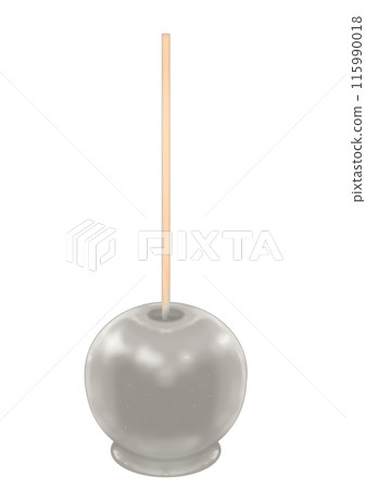 Illustration of a shiny grey candy apple Illustration of a shiny grey candy apple 115990018