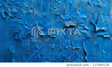 shuffled paint blue color old grange abstract wall design digital motion pattern  115990136