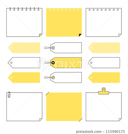 Simple memo paper set Simple memo paper set 115990175