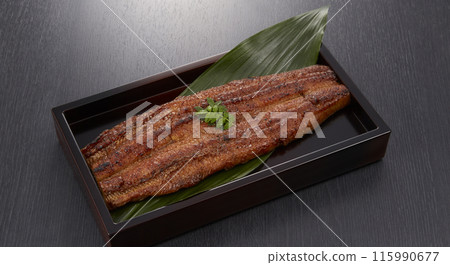 Image of grilled eel with cold sake Image of grilled eel with cold sake 115990677