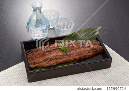 Summer stamina: Eel with cold sake Summer stamina: Eel with cold sake 115990724