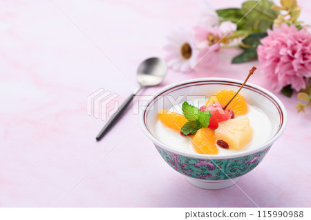 Fruits Annin tofu Fruits Annin tofu 115990988