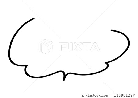 Simple and stylish handwritten speech bubbles Simple and stylish handwritten speech bubbles 115991287