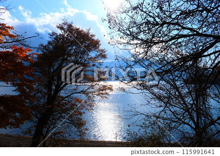 Lake Chuzenji in autumn Lake Chuzenji in autumn 115991641