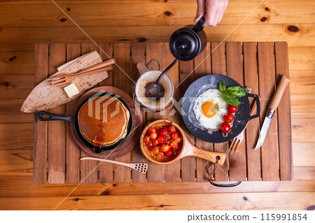 別墅戶外煎餅早餐 115991854