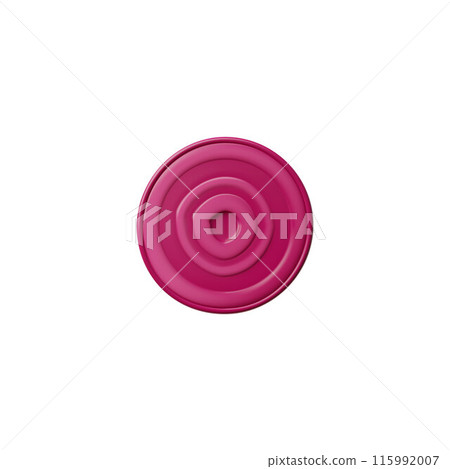 Realistic vector illustration of a beetroot slice on an isolated background. 115992007