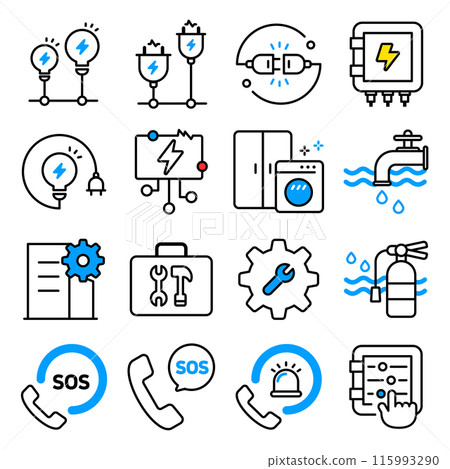 Icon for facility safety and inspection 115993290