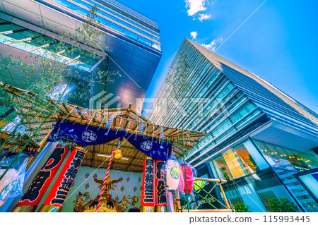 Tokyo cityscape in Japan: A portable shrine enshrined in Nihonbashi 3-chome (DIC)... The Hie Shrine Shinko Festival will be held soon... = June 5th Tokyo cityscape in Japan: A portable shrine enshrined in Nihonbashi 3-chome (DIC)... The Hie Shrine Shinko Festival will be held soon... = June 5th 115993445