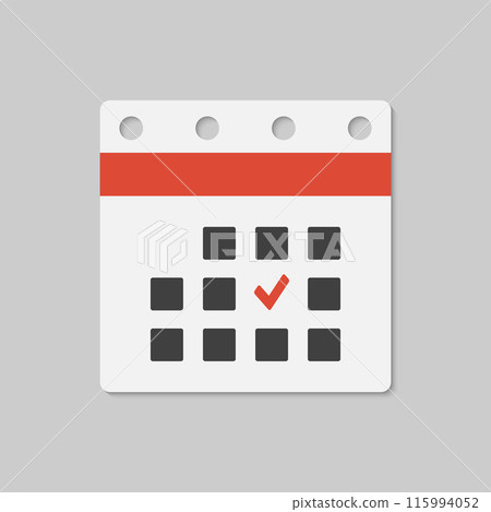Icon calendar - popup message marl done, check 115994052