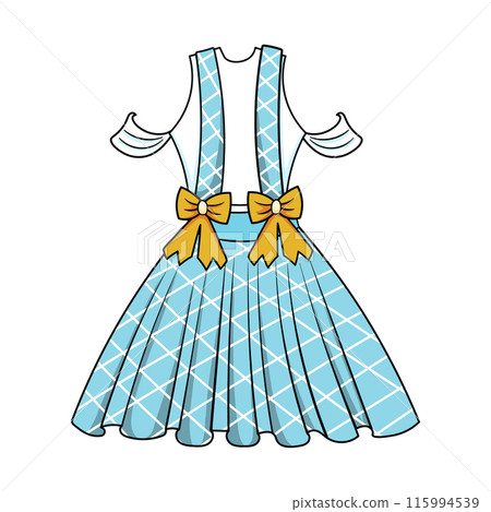 Summer cotton soft girls sweet baby blue sundress Summer cotton soft girls sweet baby blue sundress 115994539