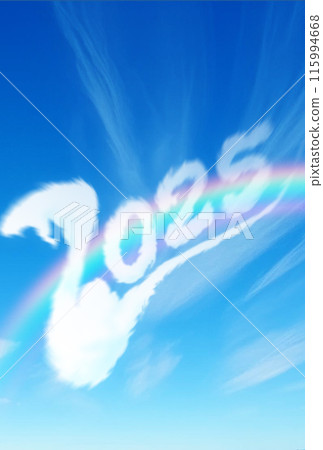 藍天飄浮的雲彩2025新年賀卡素材 115994668