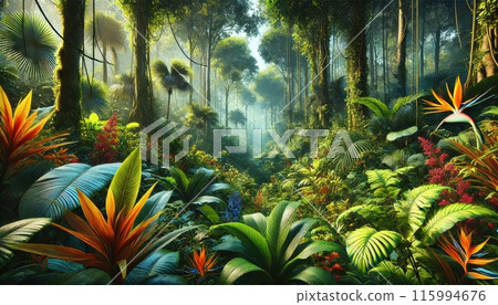 熱帶叢林風光 115994676