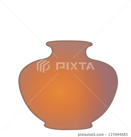 Flower vase illustration 115994885