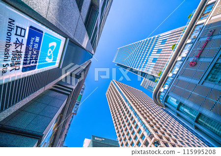 日本六月的東京城市景觀。日本橋站出入口B0等景觀=5號 115995208