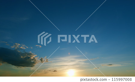 Different shades and light tones. Bright multicolored sky-cloud background. Nature background. Timelapse. Different shades and light tones. Bright multicolored sky-cloud background. Nature background. Timelapse. 115997008