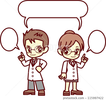 白大褂,眼鏡,指點 白大褂,眼鏡,指點 115997422