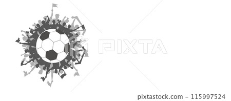Soccer theme sport background vector art 115997524