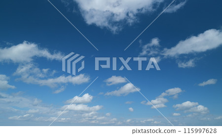 Clear cloudscape background. cumulus and stratocumulus clouds in sky, beautiful summer. Timelapse. Clear cloudscape background. cumulus and stratocumulus clouds in sky, beautiful summer. Timelapse. 115997628