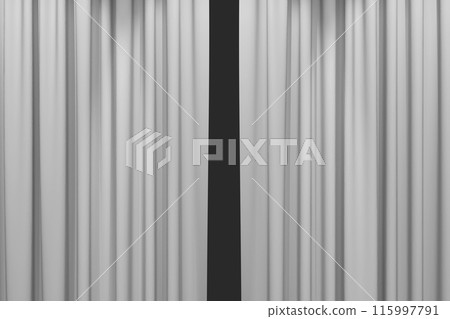 Luxury stage or windows curtains, realistic 3D illustration Luxury stage or windows curtains, realistic 3D illustration 115997791