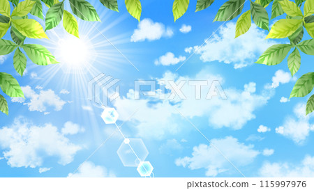 藍天、陽光與樹木 16:9 藍天、陽光與樹木 16:9 115997976