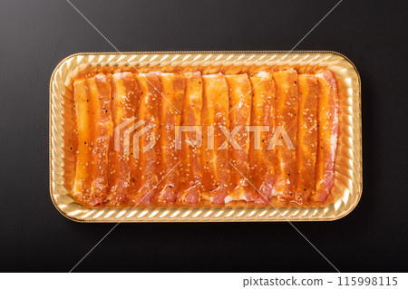 [Canadian pork] Seasoned pork belly for yakiniku 115998115