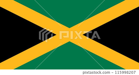 Jamaica flag illustration vector design Jamaica flag illustration vector design 115998207