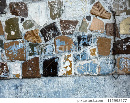 Background of colorful Mosaic wall texture. Abstract background for design and ideas. Background of colorful Mosaic wall texture. Abstract background for design and ideas. 115998377