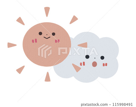 晴朗然後多雲圖標 晴朗然後多雲圖標 115998491