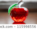 玻璃蘋果物體（側面） 115998556