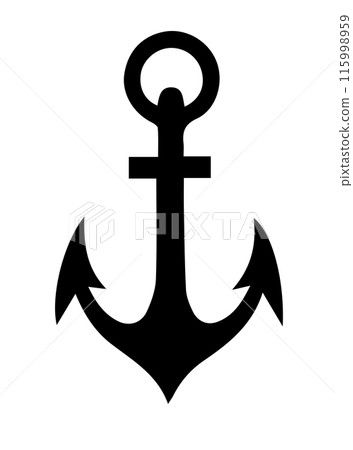 Anchor Silhouette vector isolated illustration Anchor Silhouette vector isolated illustration 115998959