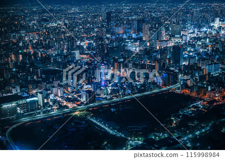 從 Harukas 300 展望台欣賞大阪夜景 115998984