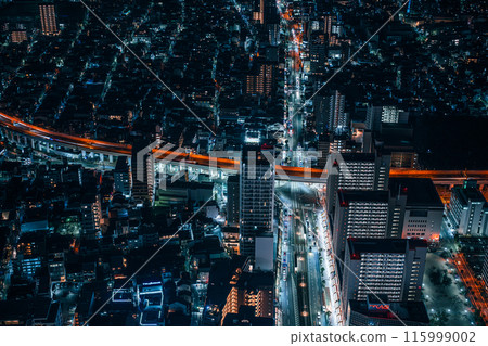 Night view of Osaka from the Harukas 300 Observatory 115999002