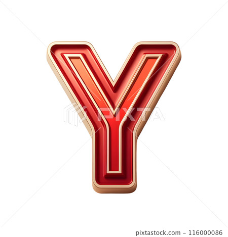3d letter Y  116000086