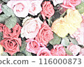 玫瑰花畫水彩 116000873