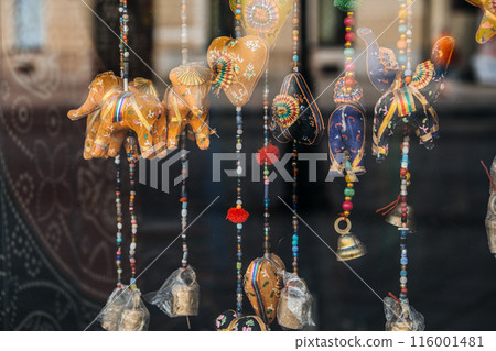 Colorful Indian Hanging Decorations in Store 116001481