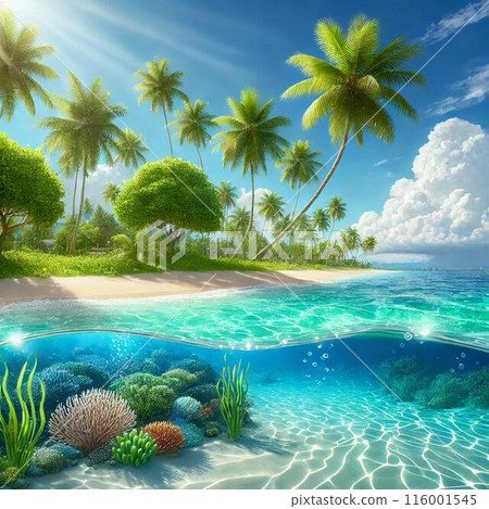 The sea where coral spreads 116001545