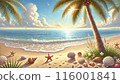 夏日海洋和沙灘 116001841
