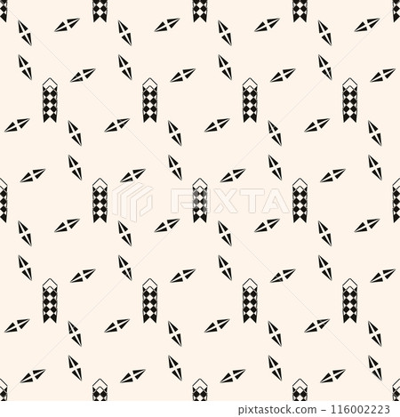 Vector minimal geometric seamless pattern. Small linear element modern lux fabric design textile swatch ladies dress, man shirt all over print block  116002223