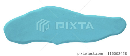 Plasticine is a light blue brush isolated on a white background. Plasticine is a light blue brush isolated on a white background. 116002458