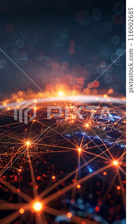 Modern data dashboard with vibrant charts and financial metrics on a dark background. Suitable for business analysis and reporting. Modern data dashboard with vibrant charts and financial metrics on a dark background. Suitable for business analysis and reporting. 116002685