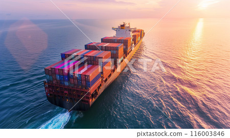貨櫃和物流形象 116003846